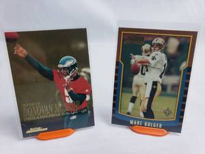 Donovan McNabb Skybox 202 Rookie Card and Marc Bulger Bowman 232 Rookie Card