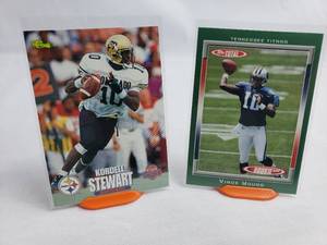 Vince Young Topps 461 Rookie Card and Kordell Stewart Classic 43 Rookie Card