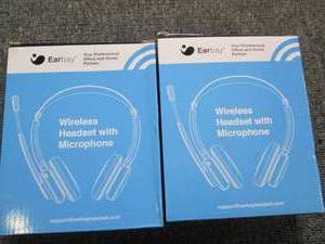 2 new wireless headsets with microp...