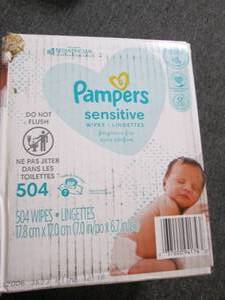 case of pampers sensitive wipes 504...