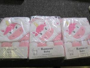 3 new baby 5 pc bath gift sets...