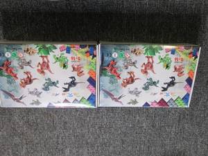 2 new lego type dinosaurs toys...