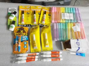Glue and Highlighters...