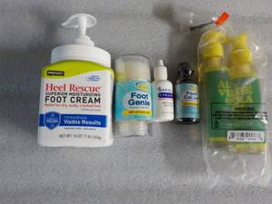 Foot Products and Aloe Vera Gel...