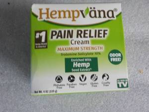 Hempvana 4 oz Jar Pain Relief Cream...
