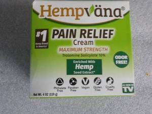 Hempvana 4 oz Jar Pain Relief Cream...