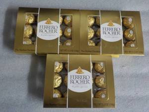 3 - 5.3 oz Boxes Ferrero Rocher...