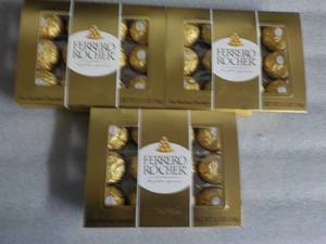 3 - 5.3 oz Boxes Ferrero Rocher...