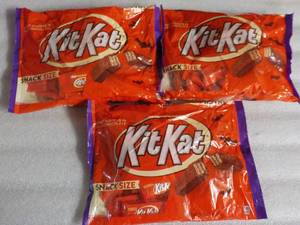3 - 10.78 oz Bags Kit Kats...