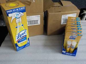1 Lysol Smart Spray Bottle and 64 R...