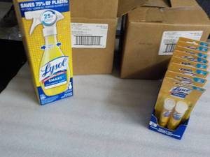 1 Lysol Smart Spray Bottle and 64 R...