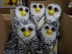 5 Feisty Owl Pets- squeeze the back...