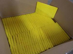 60 Yellow 3 x 5 Scrubbing Pads...