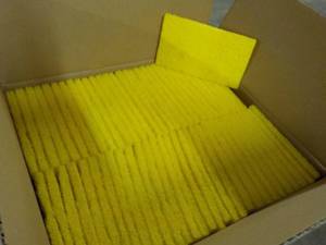 60 Yellow 3 x 5 Scrubbing Pads...