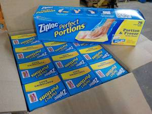 12 Boxes Ziploc Perfect Portion Bag...