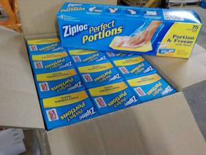 12 Boxes Ziploc Perfect Portion Bag...