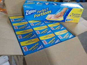 12 Boxes Ziploc Perfect Portion Bag...