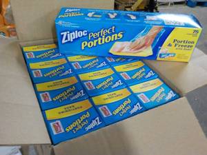 12 Boxes Ziploc Perfect Portion Bag...