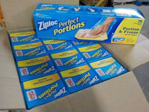 12 Boxes Ziploc Perfect Portion Bag...