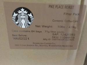 Case of 64 Bags Starbucks Pike Plac...