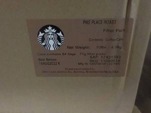 Case of 64 Bags Starbucks Pike Plac...