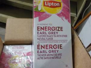 6 Boxes Lipton Energize Earl Grey B...