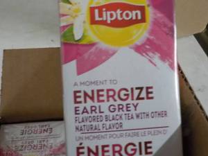 6 Boxes Lipton Energize Earl Grey B...