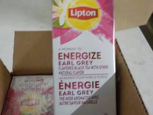 6 Boxes Lipton Energize Earl Grey B...