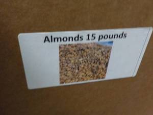 15 lb. Box Almonds...