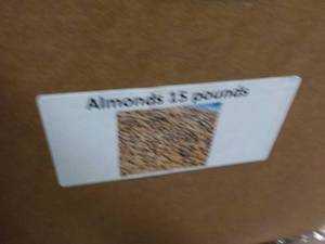 15 lb. Box Almonds...
