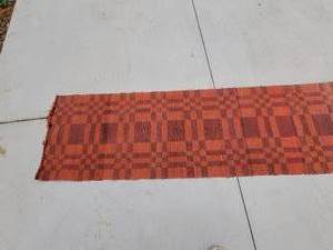 lot 53 image: 12 Foot Rag Rug Runner