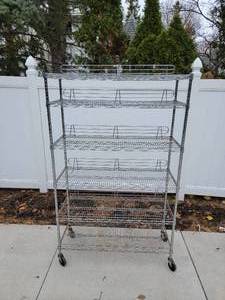 lot 48 image: Rolling Metal Rack A