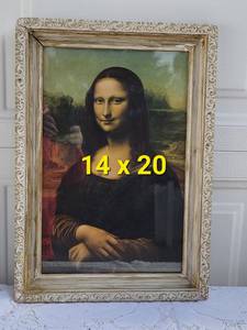 lot 54 image: Framed Print of the Mona Lisa