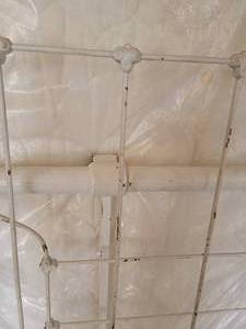 lot 59 image: Old Iron Twin Bed Frame