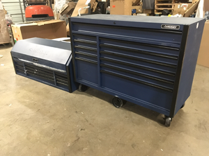 Husky 56 in 23 Drawer Heavy Duty Tools chest and cabinet set review pictures