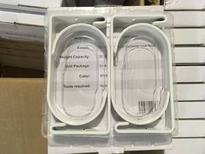 Large lot of Fleximounts Accessory Hook for Overhead Ceiling Mount Garage Storage Rack in White not used see pictures