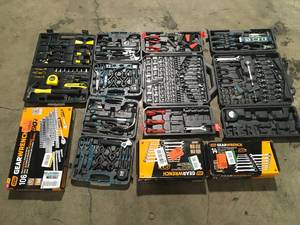 Lot of assorted Mechanic Tool sets various models and conditions review pictures