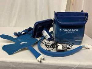 lot 1 image: MSRP $450 Breg Polar Care Kodiak Cube and Glacier Cold Therapy System With Pad - Excellent Working Condition