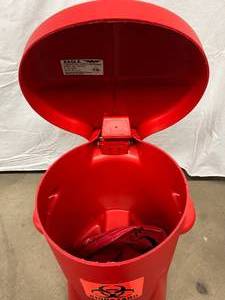 lot 23 image: Eagle 943-BIO Combustible 6-Gallon Waste Container