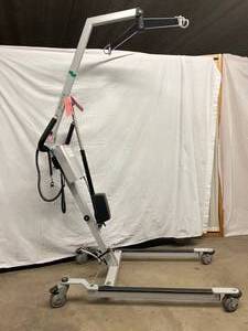 lot 33 image: MSRP $3000 Danish Made Scandinavian Design Ergolet Sole Power Patient Lift 385lb Weight Capacity - Whisper Quiet - Great Condition Comes With Sling & NEW BATTERY Just Plug Into A Regular Home Light Socket To Charge 1st Pic Stock Pic