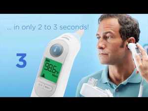 lot 3 image: MSRP $700 WELCH ALLYN BRAUN THERMOSCAN PRO 6000 DIGITAL EAR THERMOMETER WITH DOCKING STATION - Excellent Working Condition - Needs Batteries As The Battery Is Low In The Unit