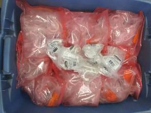 Bin of Liberty White Double Robe Hooks (SEE PHOTOS)