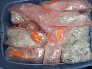 Bin of Liberty White Double Robe Hooks (SEE PHOTOS)