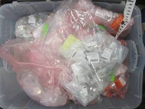 Bin of Cabinet Knobs - Amount Unknown (SEE PHOTOS)