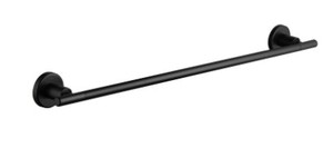 Glacier Bay Menlo 24 in. Towel Bar in Matte Black, 20075-0210H - NEW - SOLD AS IS.