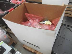 Large Box Full of Miscellaneous DoorCabinet Hardware, NEW SOLD AS IS.