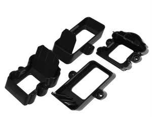 (5 pack) Fiberon 2-Pair Black Classic Stair Brackets, BKT CLA STR 5 PK BL - SOLD AS IS.