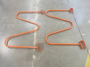(2) M Racks for Pallet Racking, 32 x 48 Great for StoringShowcasing Tall Items, Doors, Carpet, Windows and More Used in Warehouse, SOLD AS IS.