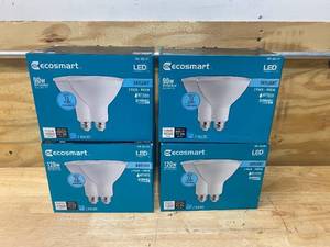 lot 40 image: ECOSMART Lot of 4 Packs of- LED Flood Lights (2 per pack)- 90 watt and 120 watt
