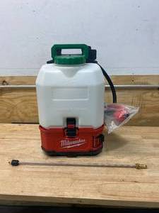 lot 49 image: MILWAUKEE M18 18-Volt 4 Gal. Lithium-Ion Cordless Switch Tank Backpack Pesticide Sprayer (Tool-Only)